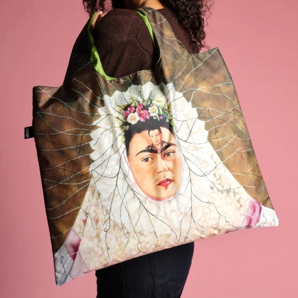 ❤️BUY 2 GET 1 FREE  FRIDA KAHLO Self Portrait as a Tehuana Recycled Bag - Picture 2 of 10